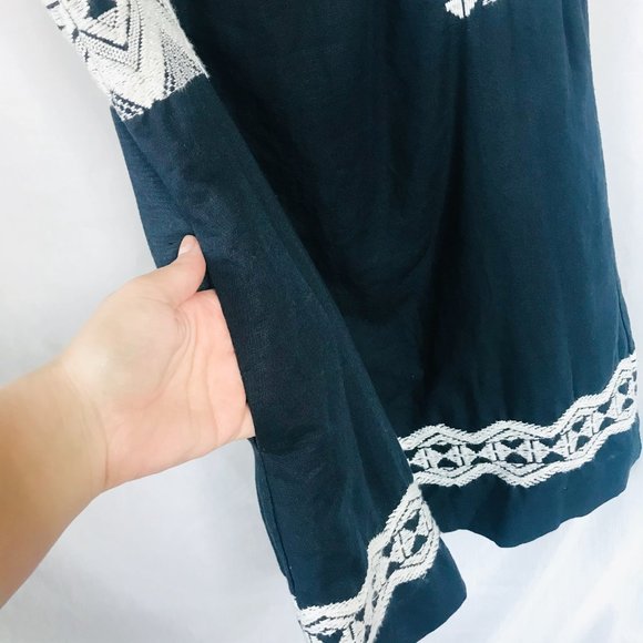 Madewell Onyx Embroidered Stitchtake Boho Dress - Picture 5 of 14